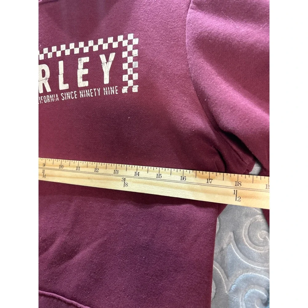 Kids Hurley Burgundy Graphic Hoodie Long Sleeve Pullover Casual Size‎ XL 18-20